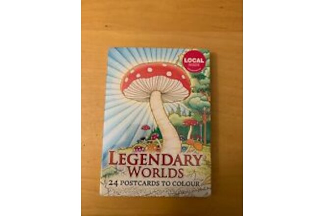 LEGENDARY WORLDS 24 POSTCARDS TO COLOUR, NEW / SEALED