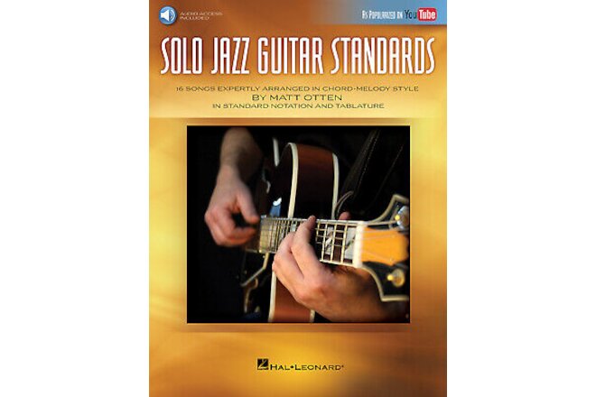 Solo Jazz Guitar Standards YouTube Matt Otten 16 Song Tab Sheet Music Book Audio