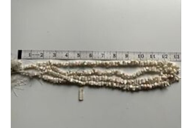 48” Inches 100% Natural Italian Coral Beads Off White Coral Rough Beads