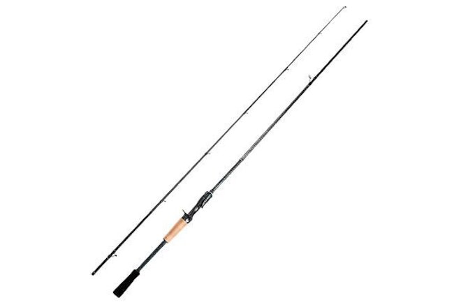 Magic L Fishing Rod, Fuji O+A Ring Guides, 2-Piece BFS Spinning and Casting R...