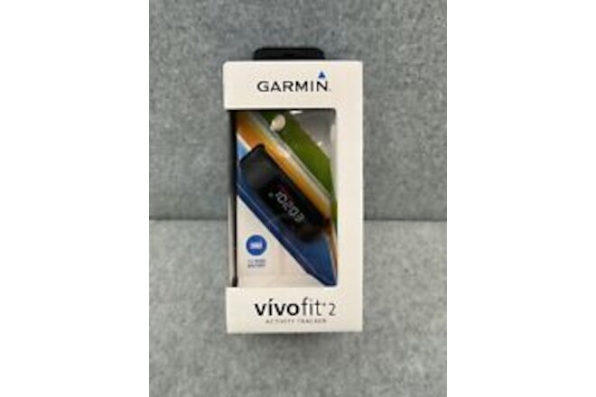 Garmin Vivofit 2 Activity Tracker Sleep Monitor w large and small band Black NEW