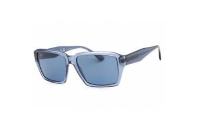 Emporio Armani Women's Sunglasses Shiny Transparent Blue Frame 0EA4186 507280