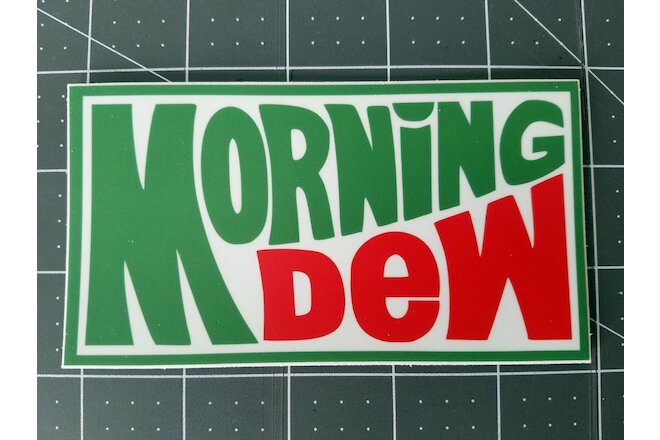 MORNING DEW 5" x 2.75" Die Cut Decal - Grateful Dead Sticker - Jerry Garcia