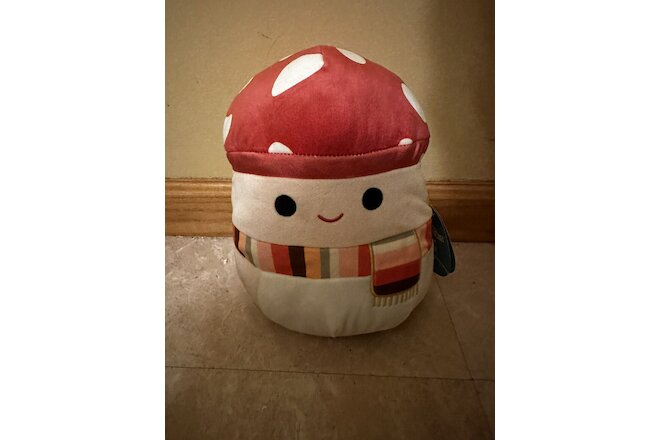 Squishmallows 10" Malcolm The Mushroom with Scarf Plush - Official Kellytoy