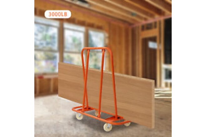 Red 3000LBS Commercial Grade Drywall Cart Dolly Handling Sheetrock Sheet Panel