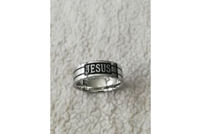 Jesus Logo Stainless Steel Size 8,9,10,11 Biker Gothic Ring New
