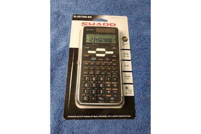 Sharp EL-531TGB-BW 12-Digit Scientific/Engineering Calculator