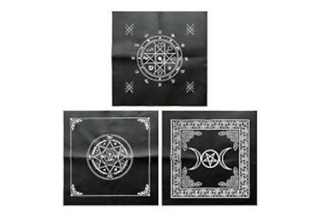 2pcs Tarot Table Cloth Square 19.29 x 19.29inch Tarot Divination Table Cover