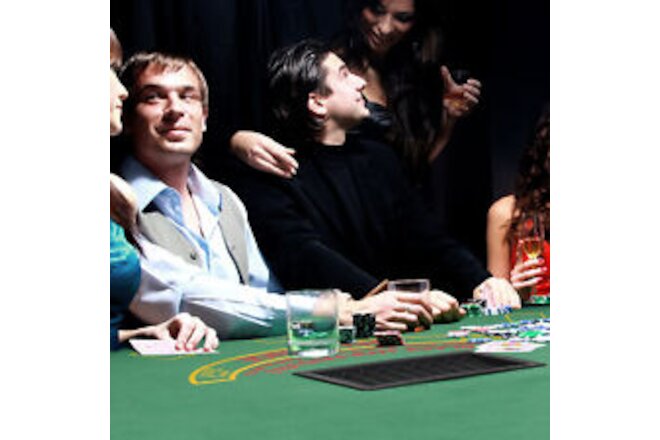 72" 7 Player Octagon Folding Poker Table with Cup Holders