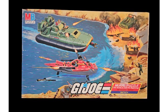 1985 G.I. JOE MURAL PUZZLE SCENE "THIS BATTLE IS JUST THE BEGINNING" COMPLETE