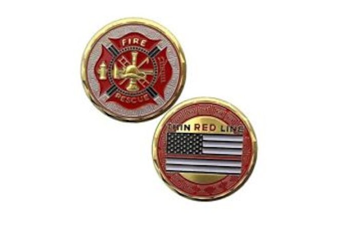 Saint Florian Patron of Firefighter Challenge Coin Gift for Fireman
