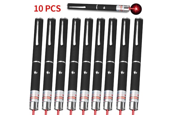10Pcs 990Miles Red Laser Pointer High Power Visible Beam Light 650nm Lot