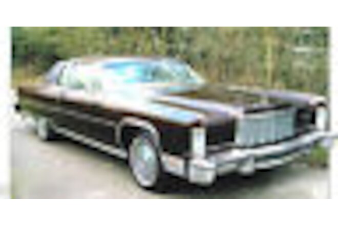 LINCOLN CONTINENTAL Coupe SPEC SHEET / Brochure: 1974,1975,1976,.......