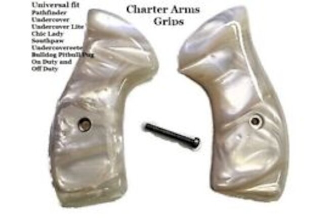 fits all Charter Arms Grips universal fit White Fire Pearl Classic we