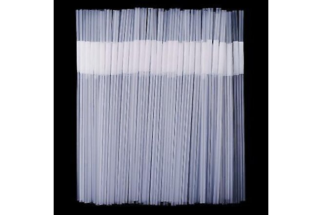 300 Pcs Clear Flexible Plastic Straws, BPA-Free Disposable Bendy Straws, 10.2...