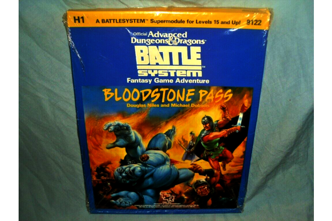 AD&D 1ST EDITION MODULE - H1 BLOODSTONE PASS (ULTRA RARE STILL FACTORY SEALED!!)