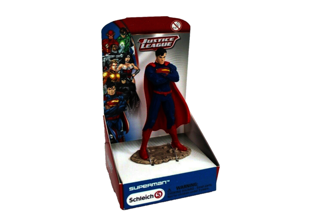 Schleich Justice League Superman Standing Action Figure Figurine 4" Tall