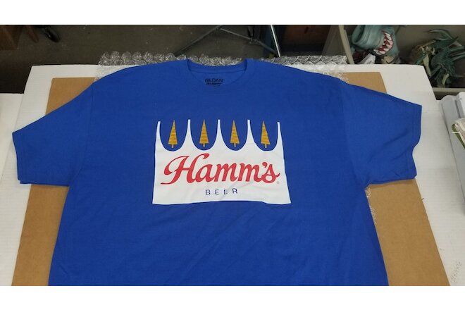 Hamm's Beer XL Logo Mens Short Sleeve T-Shirt Shelf P2