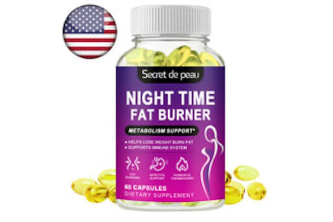 Night Time Fat Burner Supplement For Weight Loss Burn Fat Appetite Suppressant