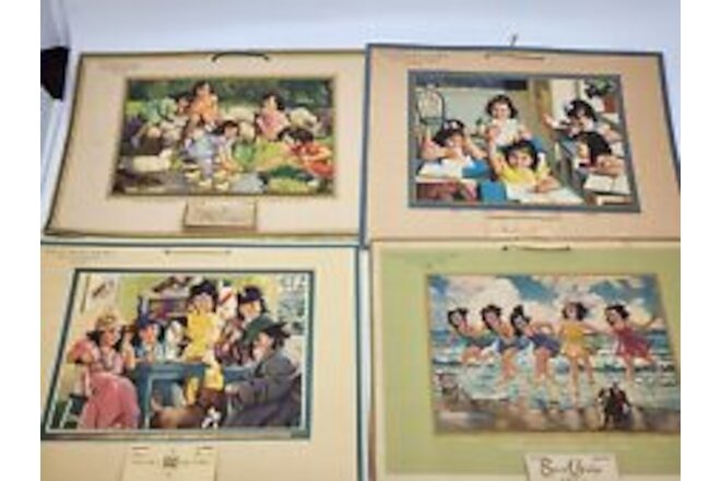 (4) Unused Vintage 1939-1941,  1943 Dairies Calendars/The Dionne Quintuplets