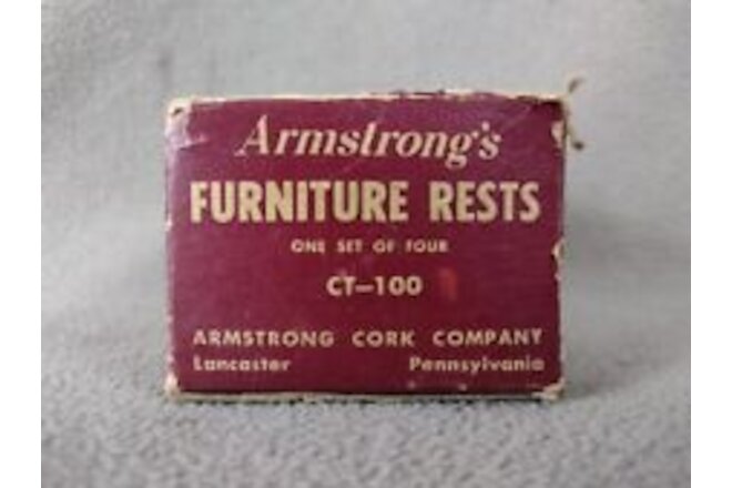 ARMSTRONG'S BAKELITE FURNITURE RESTS LANCASTER PA (PIN SIZE 2"x1/8") CT-100