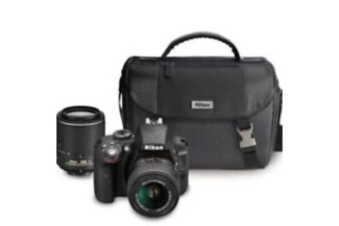 Nikon D3300 DSLR Kit 2 Zoom Lens, Carry bag, camera accessories