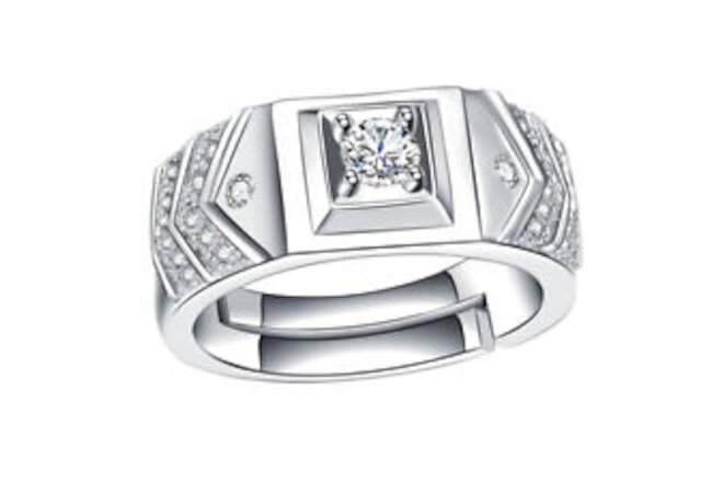 Rhinestone Wedding Band Stackable Finger Rings Crystal Rings Men Finger Jewelry