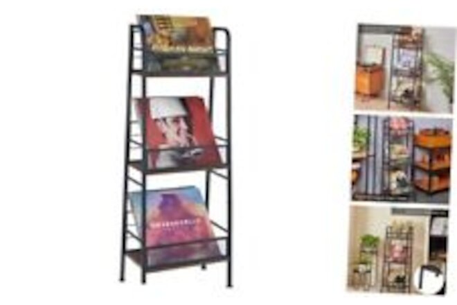Vinyl Record Storage Holder 3-Tier Large Capacity LP Records Rack Store About
