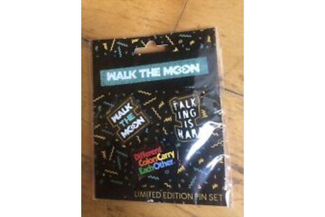 Set of three 1" Walk the Moon pins buttons alt band Talking Is Hard