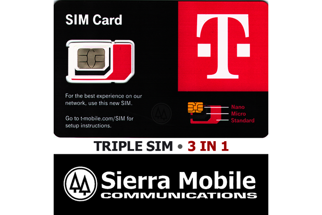 T-MOBILE Triple SIM R15 "3 IN 1" NANO 5G LTE • USPS TRACKING • USE BY SEP 2026