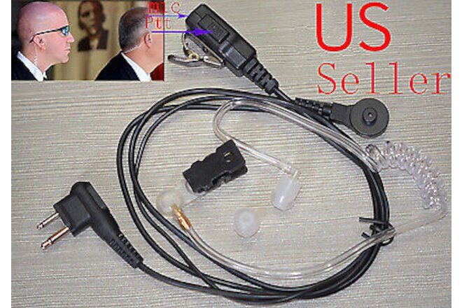 EarPiece Headset EAR PIECE MIC 2-Pin CLS1110 CP100 CLS1410 CP200 Radio
