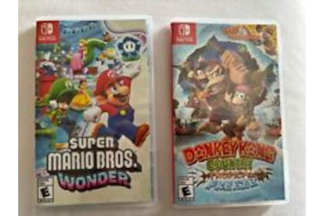 Super Mario Bros Wonder Nintendo Switch & Donkey Kong Tropical Freeze Switch