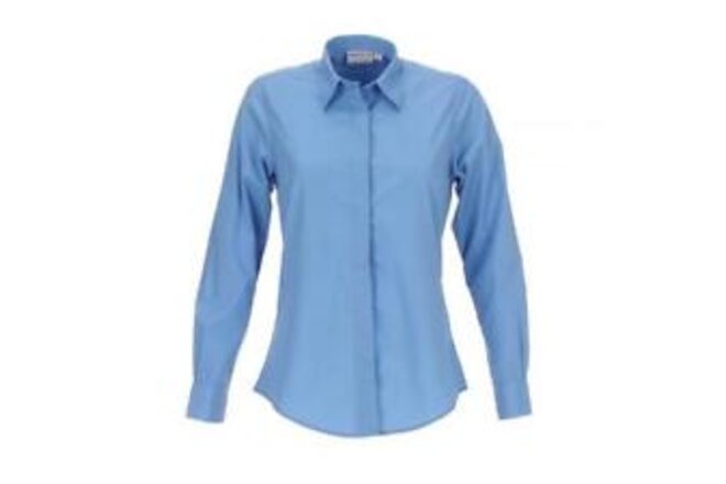 Chef Works - W100-FRB-2XL - Women's French Blue Dress Shirt (2XL)
