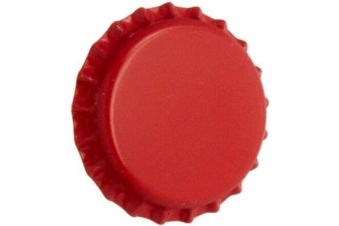 Beer Bottle Crown Caps - Red - Oxygen Barrier - 500 Count