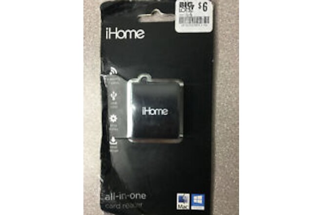 iHome All-In-One Card Reader 7 Card 2016 Lifeworks, new ~ package shelf worn