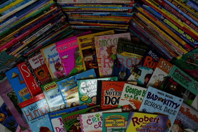 Bulk/Huge Lot of 50 of Children's Kids Chapter Books  - Random - Free Shipping!