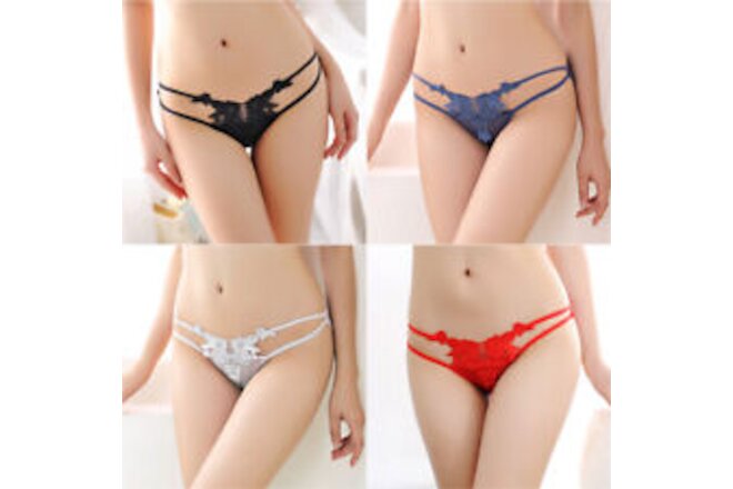 Women Sexy Lingerie Lace Floral Brief Panties Thong Knicker Underwear G-string
