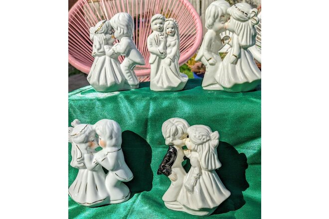 Vintage Bride and Groom Ceramic Figurines