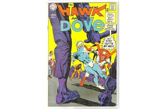 HAWK and DOVE #4 Stay Outta My Way! DC Comic Book ~ VG-