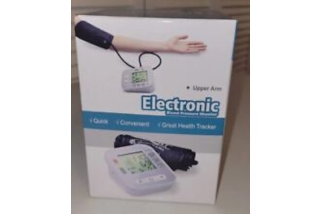 Electronic Upper Arm Blood Pressure Monitor New Open Box