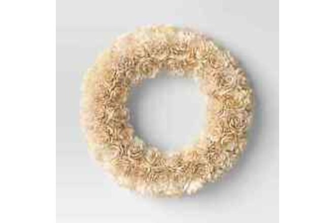 Shola Preserved Wreath White - Threshold