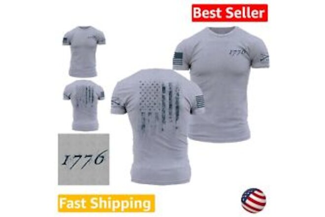 Patriotic Men's Graphic Tee Shirt - Tagless, Comfortable, Made in USA