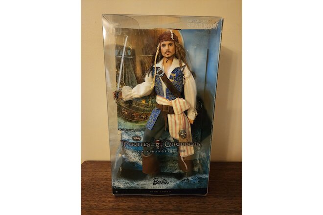 2010 Barbie Captain Jack Sparrow Pirates of the Caribbean Doll New Disney Mattel
