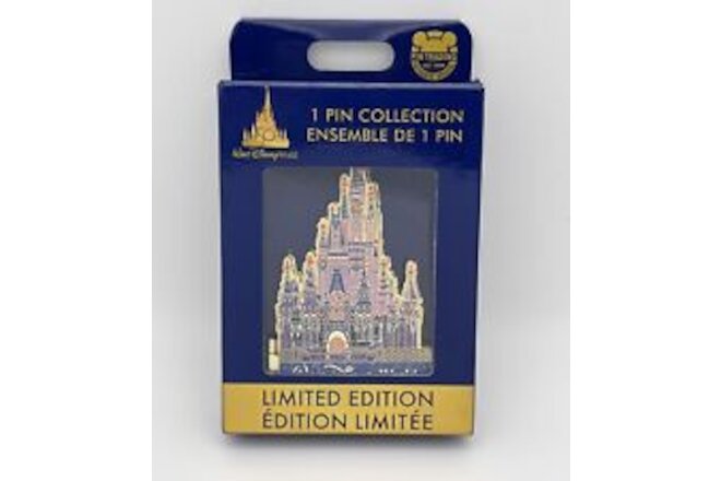 WDW 50th Cinderella Castle Version 3 Mini Jumbo Hinged LE 3000 Disney Pin 2021