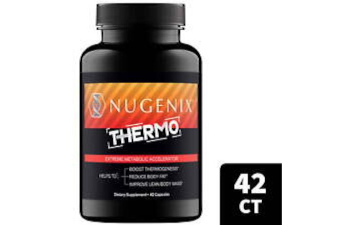 Nugenix Thermo Men's Fat Burner Supplement,Extreme Metabolic Accelerator 42Count