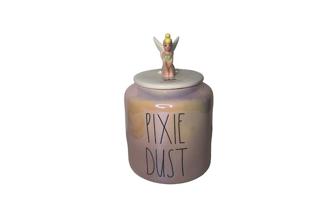 Rae Dunn Disney Tinker Bell Canister "Pixie Dust” Pink Iridescent NEW