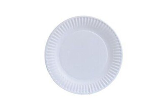 Paper Plate 6"-100ct Paper Plates, 6", White (Pack of 100)