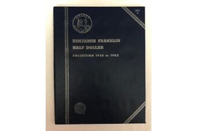 FRANKLIN HALF DOLLAR (1948-1963) #9032 COIN FOLDER BY WHITMAN-NEW OLD STOCK