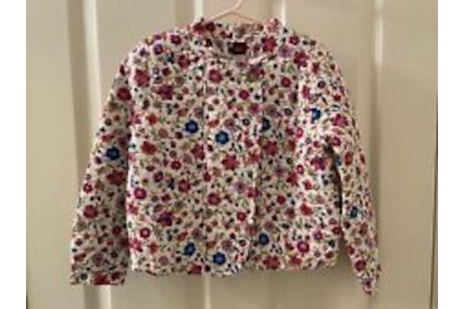 Tea Collection Mercado Rodriguez Floral Quilted Jacket Girls Size Small 4-5 NWT