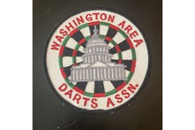 Washington DC Vintage Washington area darts Association patch- Aprox 1970’s
